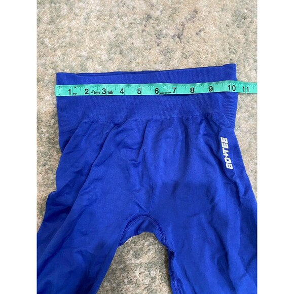 BO + Tee Blue Green High Waisted Leggings Size XS Seamless Scrunch Full Length - Picture 8 of 10